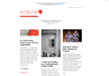 Page d'accueil du site Singular's 