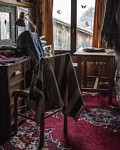 Atelier textile bio de Véronika, ferme du Cap de la Goutte, Mars 2020 