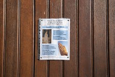Affiche annonçant l'itinéraire de la vierge dans les différentes églises locales. 