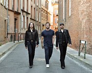 Elias Driss, Maxime Taffanel et Theo Cormier, Marathon des Mots 2025. &nbsp;