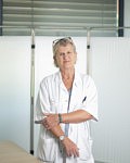 Portrait de Florence Trémollières, 
professeure de Gynécologie Médicale Centre de Ménopause de l'hôpital Paule de Viguier, endocrinologue, 8 juillet 2024, Toulouse. 